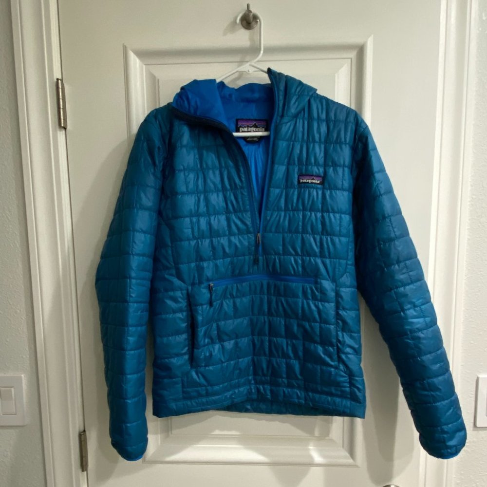 Men's XS Nano Puff Bivy Pullover Hoody - Blue